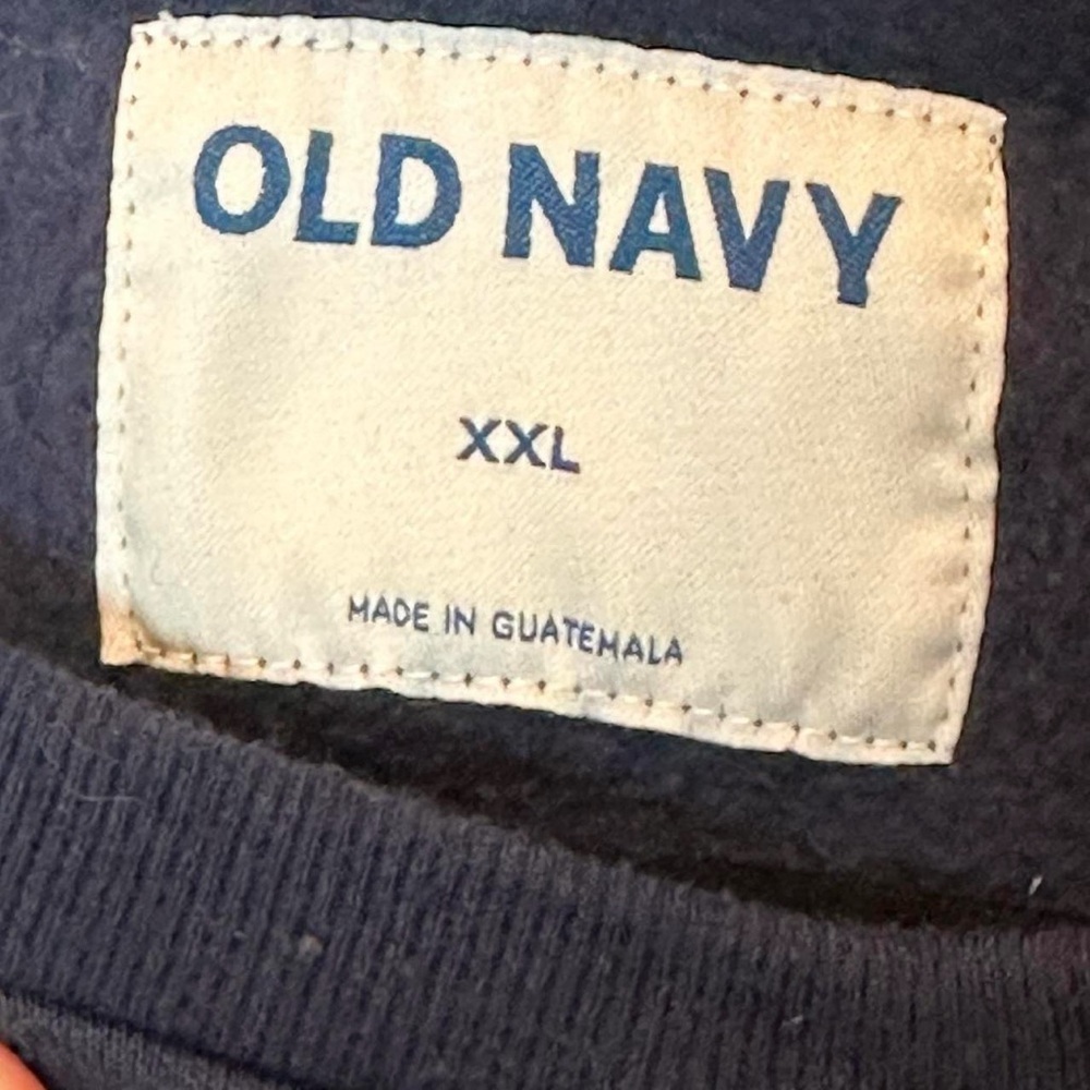 Old Navy Men's Santa Navy Crewneck Sweatshirt XXL - Picture 3 of 5
